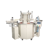 Presse à chaud rotative automatique à 5 stations à commande numérique intelligente pour étiquettes avec aspiration et pelage, repassage haute vitesse