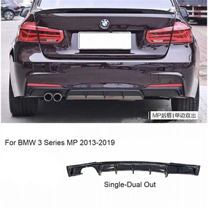 Diffuseur de lèvre de pare-chocs arrière en ABS pour BMW Série 3 F30 F35 <span class=keywords><strong>MP</strong></span> Style 2013-2019 Diffuseur de pare-chocs arrière Spoiler Lip Accessoires de voiture - Product Image 2