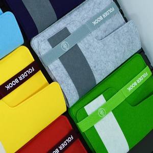 Porte-documents en feutre, sac de rangement simple pour tablette et ordinateur - Design moderne multifonctionnel avec couleur et logo personnalisables - Product Image 3