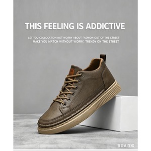 Zapatillas de Moda al por Mayor de Fábrica para Hombre, Calzado Casual de Goma con Forro de Malla, Cordones de Cáñamo, Antideslizantes, para Caminar en Invierno, Primavera y Otoño - Product Image 6