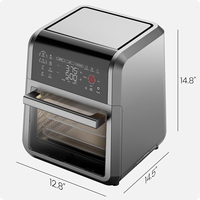 Four à convection de comptoir JingXin, sans fumée, pour usage domestique, avec fonctions de grillade, barbecue et friteuse à air chaud, personnalisable en usine
