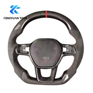 พวงมาลัยหุ้มพวงมาลัยสปอร์ตทำจากคาร์บอนไฟเบอร์สำหรับฮอนด้าซีวิค11TH รุ่น Si <span class=keywords><strong>Type</strong></span> G8 FE 2022 2023 2024 2025 2026 - Product Image 2