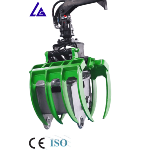 Grappin rotatif à 360 degrés avec large ouverture, grappin hydraulique léger pour bûches, matériaux Q355B NM500, pour excavatrices de 3 à 4,5 tonnes - Product Image 2