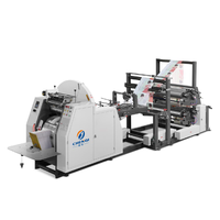 Chenqi CQA-400/650/850LT Mechanische V-bodem papierzakkenmachine met motor en meerkleurenprint voor boodschappen- en fruitzakken
