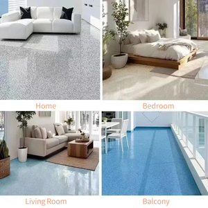 <span class=keywords><strong>Peinture</strong></span> de <span class=keywords><strong>sol</strong></span> auto-nivelante en sable coloré époxy, texture marbre pour les intérieurs résidentiels de luxe - Product Image 5