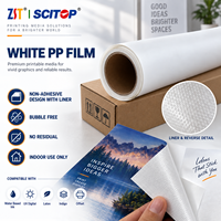 Film en rouleau PP pour affiches, sans résidus, imprimable à l'éco-solvant, papier affiche imperméable