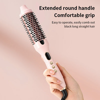 Peigne chauffant infrarouge, peigne lissant, appareil à boucler, sèche-cheveux volumateur, fer à friser électrique domestique