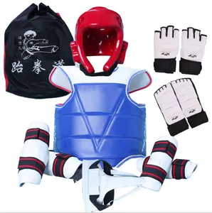 Benutzer definiertes Logo Sanda Body Protector Taekwondo Sparring Zahnrad satz