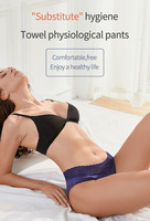 Culottes menstruelles confortables et respirantes à 4 couches, absorbantes, anti-fuites, taille haute, réutilisables, grandes tailles, pour la sécurité