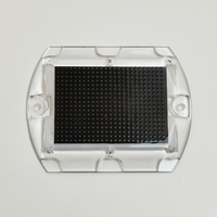 Marqueur LED d'avertissement, borne routière solaire réfléchissante en plastique, borne routière solaire en plastique ultra-mince