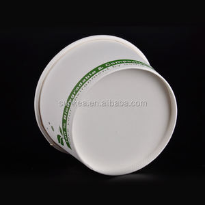 Contenitore per zuppa di carta biodegradabile tazza di carta ciotola di carta per zuppa con coperchio in PLA - Product Image 6
