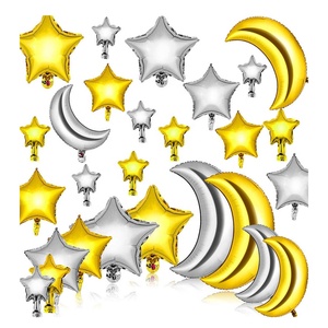 بالون قصدير على شكل هلال فضّي قابل للنفخ كبير الحجم لحفلة عيد الميلاد - Product Image 4