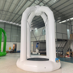 Équipement de parc de saut en plein air, <span class=keywords><strong>trampoline</strong></span> <span class=keywords><strong>gonflable</strong></span> pour saut à l'élastique, <span class=keywords><strong>trampoline</strong></span> <span class=keywords><strong>gonflable</strong></span> commercial avec filet de sécurité pour enfants - Product Image 1