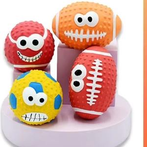 Forniture per animali domestici grugniti cane giocattolo naturale in lattice a forma di maiale cigolante per animali domestici BPA gratis per masticatori delicati - Product Image 2