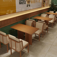 Tables et chaises en bois XZY sur mesure, rétro, confortables, écologiques et durables pour restaurants, cafés, hôtels, centres commerciaux
