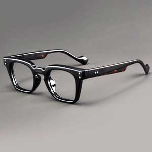 Montures <span class=keywords><strong>de</strong></span> <span class=keywords><strong>lunettes</strong></span> optiques épaisses et durables <span class=keywords><strong>de</strong></span> marque Zhegan, modèle 2025, style vintage, à monture carrée, <span class=keywords><strong>verres</strong></span> transparents, pour la lecture – Nouveauté très prisée - Product Image 4