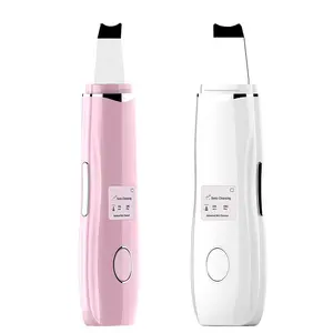 Professional Ultrasonic Beauty Use Facial Deep Cleaning Peeling Portable Sonic Skin Scrubber Spatula Device Face Skin Scrubber