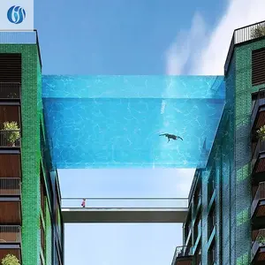 Profesyonel akrilik S k y havuzu köprüsü yüzme havuzu şeffaf yapı, yüzme havuzu akrilik @