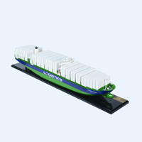 C136 - 888 Logistics Maqueta de Crucero Cedar, Modelo Náutico Hecho a Mano, Decoración de Madera Independiente, Exhibición Marítima, Regalo de Oficina