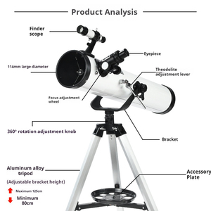 <span class=keywords><strong>Telescopio</strong></span> Astronomico Professionale 76700 per Osservazione delle Stelle, <span class=keywords><strong>Telescopio</strong></span> Riflettente per Bambini e <span class=keywords><strong>Principianti</strong></span> - Product Image 5