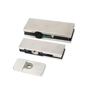 Ressort de sol dissimulé en acier inoxydable sans creuser <span class=keywords><strong>Patch</strong></span> Fitting Combo Set pour porte en verre - Product Image 3