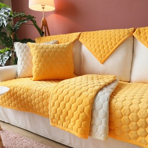 Funda <span class=keywords><strong>de</strong></span> Sofá Nórdica Moderna <span class=keywords><strong>de</strong></span> Felpa, Antideslizante, con Rayas, <span class=keywords><strong>de</strong></span> Terciopelo Cristal, para Otoño e <span class=keywords><strong>Invierno</strong></span> - Product Image 2