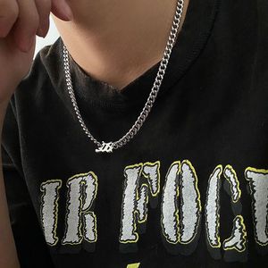 Collier cubain tendance hip-hop européen et américain pour homme Seven Brothers, en acier inoxydable titane, chaîne épaisse pour clavicule, cadeau - Product Image 4