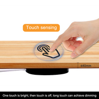 Interrupteur intelligent à commande tactile pour bande LED, à détection de mouvement (façon balayage de la main), variateur de lumière pour armoire, verre, pierre, table 40MM, capteur tactile