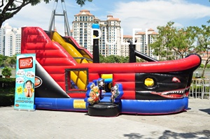 Nuevo Castillo Inflable Pirata, Reforzado y a Prueba de Explosiones, para Juegos Interiores y Exteriores, Castillo de Juegos para Padres e Hijos - Product Image 3