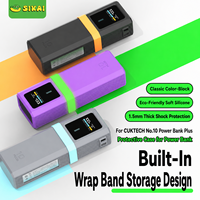 Étui de protection en silicone SIKAI pour batterie externe CUKTECH 10 Plus 120W 15000mAh, résistant aux chocs, anti-rayures, antidérapant