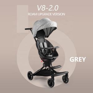 รถเข็นเด็กหรูหราแบบจีน รุ่น <span class=keywords><strong>Baobaohao</strong></span> V8 ปี 2024 ขายตรงจากผู้ผลิต สามารถนั่งและนอนได้ มุมมองสูง - Product Image 2