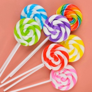 Caramelos Duros al por Mayor con Sabores de Frutas, Dulces Halal, Piruletas Coloridas con Diseño de Arcoíris - Product Image 5