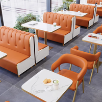 Ensembles de meubles de salle à manger de style moderne pour hôtels tables de restaurant chaises cabines de canapé cafés cantines marmite chaude