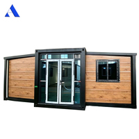 Maison modulaire préfabriquée extensible et mobile en conteneur maritime de 40 pieds (11,8 mètres) à vendre