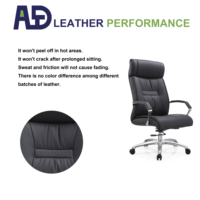 Chaise de bureau exécutive moderne en cuir, inclinable et pivotante, avec dossier haut et repose-pieds, ergonomique, OEM