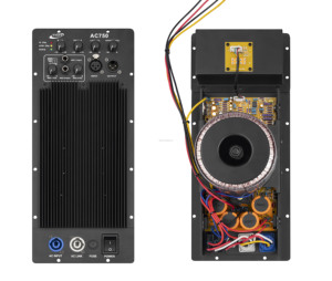 Professionelles Klasse-H Zweiwege-Verstärkermodul AC550 <span class=keywords><strong>AC750</strong></span> mit Ringtrafo und Mikrofoneingang für Aktive Lautsprecher - Product Image 1