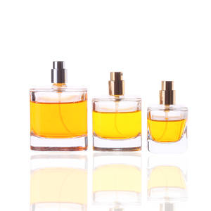 Chai nước hoa thủy tinh tròn cao cấp bóng mượt, hình vuông, không chứa dung dịch, dung tích 30ml, 50ml, 100ml, kèm nắp gỗ tròn - Product Image 4