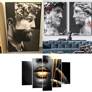 Art mural photo personnalisé, impressions sur toile personnalisées, décoration moderne pour salon, image encadrée, usine d'impression au Vietnam - Product Image 5