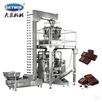 Machine d'emballage verticale automatique avec peseuse multi-têtes pour biscuits, gâteaux et snacks, certifiée CE, haute précision, pour film et papier