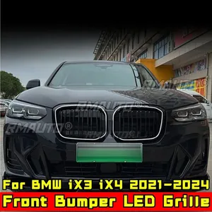 กระจังหน้า LED สำหรับ BMW IX3 IX4 ปี 2021-2024 ชุดแต่งกระจังหน้ารถยนต์ วัสดุ ABS พลาสติก ชุดแต่งกันชนหน้า กระจังหน้า LED อุปกรณ์ตกแต่งรถยนต์ - Product Image 2