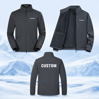 Veste Softshell Imperméable en Gros avec Col Montant et Doublure Polaire – Blouson Décontracté Coupe-Vent