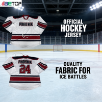 Maillot de hockey professionnel durable et résistant aux plis |   Uniforme de jeu et d'entraînement à sublimation haute intensité à rayures étoilées orange et grises XL