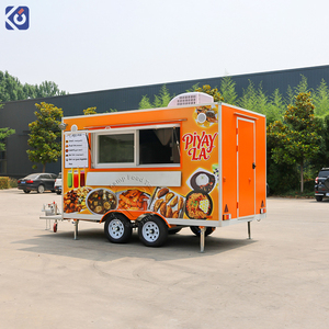 CAMPTRL Rimorchio per Hot Dog Completamente Attrezzato, Food Truck per Caffè, Rimorchio per Catering, Piccola Cucina Mobile Quadrata - Product Image 2