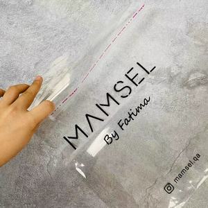 Sac en OPP transparent de haute qualité, logo personnalisé imprimé, sac en plastique pour emballage de t-shirts, sac pour vêtements avec ruban adhésif - Product Image 4