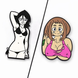 เข็มกลัดการ์ตูนญี่ปุ่นสาวสวยเซ็กซี่  งานสั่งทำ  ลายอนิเมะ  ตลกๆ  แบบเคลือบ  พร้อมส่ง - Product Image 1