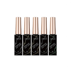 JTING Nuevo Estilo Gel Metálico de Alta Densidad Platino con Cordón para Arte de Uñas, 12 Colores, 36 Colores, Gel Delineador Pastel con Cabezal de Pincel - Product Image 6