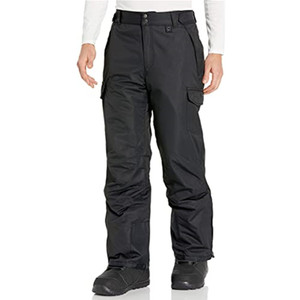 Pantalon de ski imperméable et isolé pour homme AQTQ, coupe-vent, pantalon cargo pour <span class=keywords><strong>snowboard</strong></span> avec genouillères renforcées pour les sports d'hiver en plein air - Product Image 2