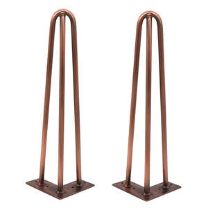 산업 복고풍 머리핀 테이블 다리 28 인치 블랙 연철 책상 다리 4 세트 커피 테이블에 적합한 산업 디자인 - Product Image 6