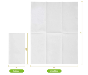 1/6フォールドホワイトカスタムロゴホワイト使い捨てゲストタオル吸収リネンのようなFell Foe Receptionsパーティーエアレイナプキンペーパー - Product Image 2