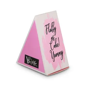 定制徽标印刷设计师盒纸盒三角形糖果盒结婚纪念品